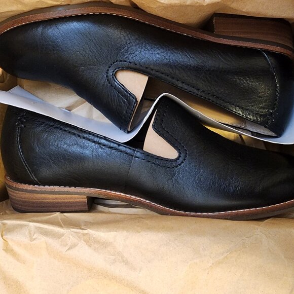 Earth Womens Edna Round Toe C Black Leather 7.5W - A046 - Picture 7 of 10